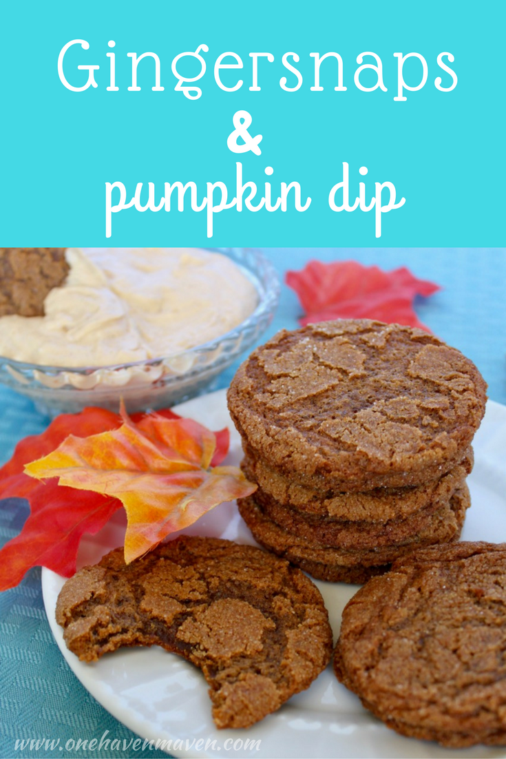 All the flavors of fall in these melt-in-your-mouth gingersnaps with pumpkin dip. You’ll want to make these for dessert tonight!